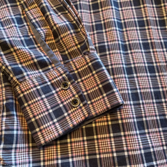 Hugo Boss - Long sleeve shirt - Navy, white, and maroon - Size L - Picture 5 of 5